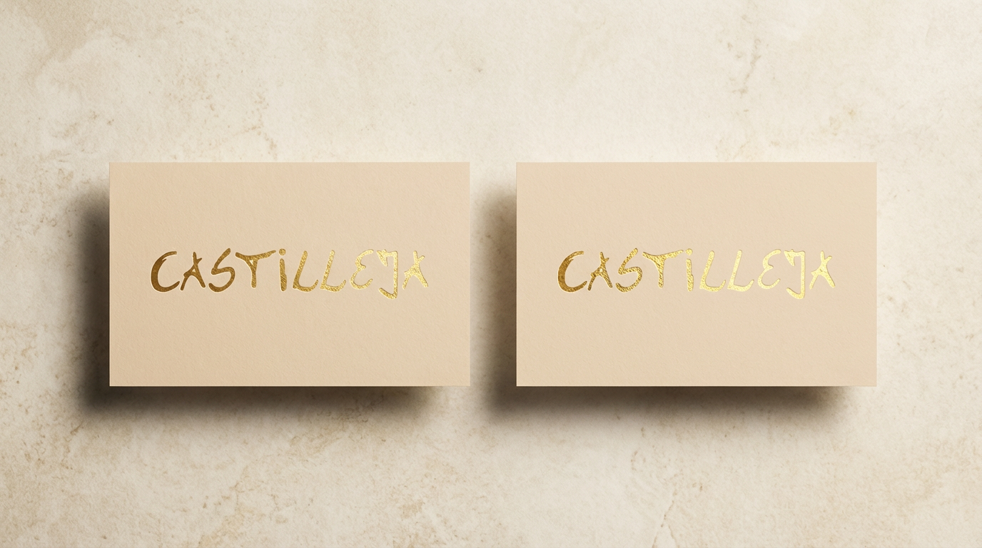 Tarjetas de Presentación – Horizontal Dorado Beige